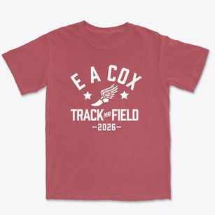 E A Cox Middle School Track and Field Premium Heavyweight T-shirt