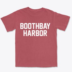 Boothbay Harbor Maine Classic Block Premium Heavyweight T-shirt