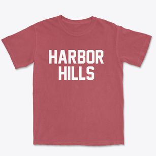 Harbor Hills New York Classic Block Premium Heavyweight T-shirt