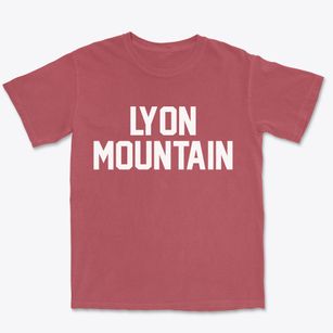 Lyon Mountain New York Classic Block Premium Heavyweight T-shirt