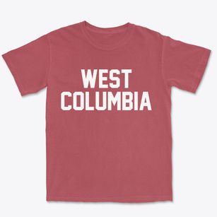 West Columbia South Carolina Classic Block Premium Heavyweight T-shirt