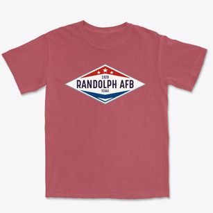 Randolph Afb Texas Diamond Star Premium Heavyweight T-shirt