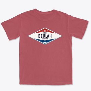 Beulah Michigan Diamond Star Premium Heavyweight T-shirt