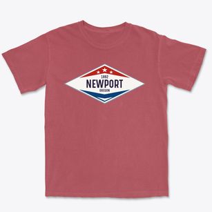 Newport Oregon Diamond Star Premium Heavyweight T-shirt