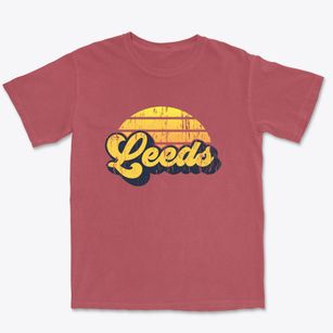 Leeds Maine Sublime Sunset Premium Heavyweight T-shirt