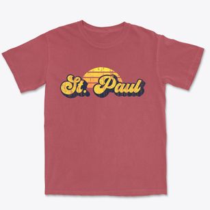 St. Paul Virginia Sublime Sunset Premium Heavyweight T-shirt