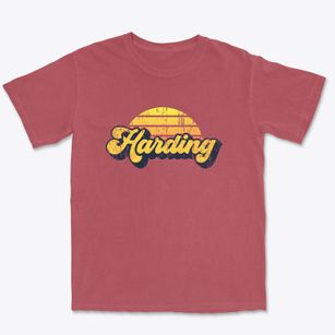 Harding Wisconsin Sublime Sunset Premium Heavyweight T-shirt