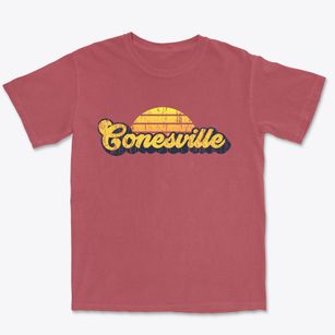 Conesville Ohio Sublime Sunset Premium Heavyweight T-shirt