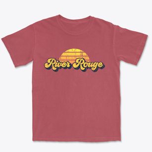 River Rouge Michigan Sublime Sunset Premium Heavyweight T-shirt