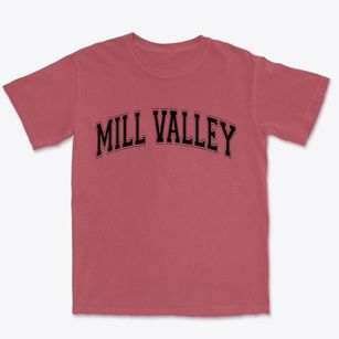 Mill Valley California Varsity Premium Heavyweight T-shirt