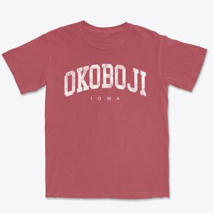 Okoboji Iowa Urban Vibe Premium Heavyweight T-shirt