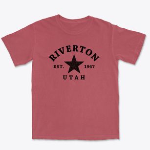 Riverton Utah Star Premium Heavyweight T-shirt