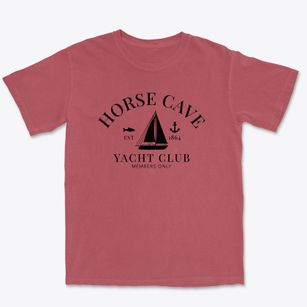 Horse Cave Kentucky Yacht Club Premium Heavyweight T-shirt