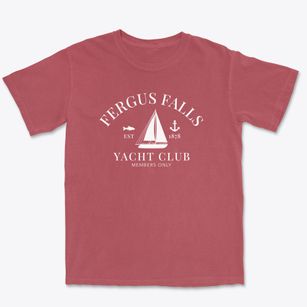Fergus Falls Minnesota Yacht Club Premium Heavyweight T-shirt