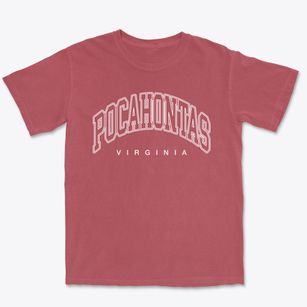 Pocahontas Virginia Inline Premium Heavyweight T-shirt