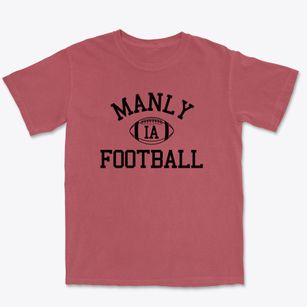Manly Iowa Football Premium Heavyweight T-shirt
