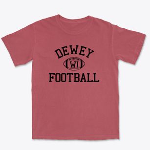 Dewey Wisconsin Football Premium Heavyweight T-shirt