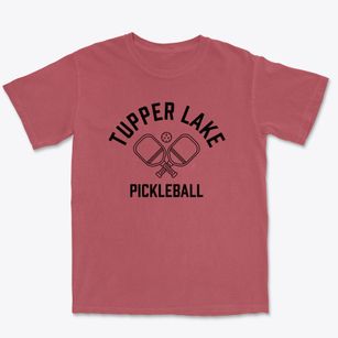 Tupper Lake New York Pickleball Premium Heavyweight T-shirt