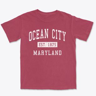 Ocean City Maryland Classic Established Premium Heavyweight T-shirt