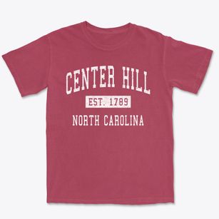 Center Hill North Carolina Classic Established Premium Heavyweight T-shirt