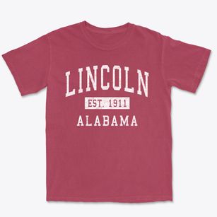 Lincoln Alabama Classic Established Premium Heavyweight T-shirt