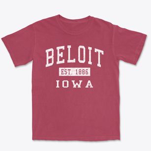 Beloit Iowa Classic Established Premium Heavyweight T-shirt