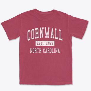 Cornwall North Carolina Classic Established Premium Heavyweight T-shirt