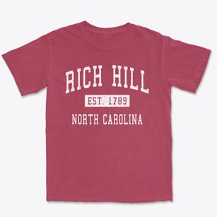 Rich Hill North Carolina Classic Established Premium Heavyweight T-shirt