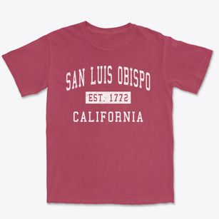 San Luis Obispo California Classic Established Premium Heavyweight T-shirt