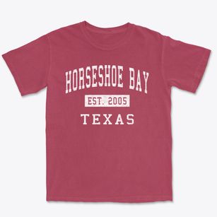 Horseshoe Bay Texas Classic Established Premium Heavyweight T-shirt