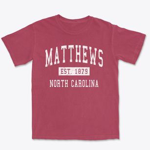 Matthews North Carolina Classic Established Premium Heavyweight T-shirt