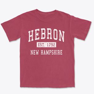 Hebron New Hampshire Classic Established Premium Heavyweight T-shirt