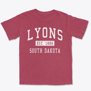 Lyons South Dakota Classic Established Premium Heavyweight T-shirt