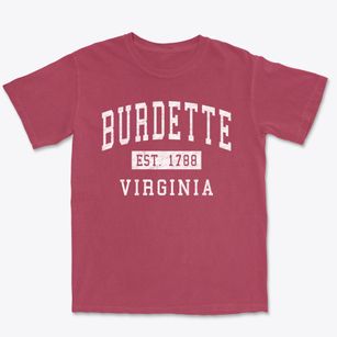 Burdette Virginia Classic Established Premium Heavyweight T-shirt