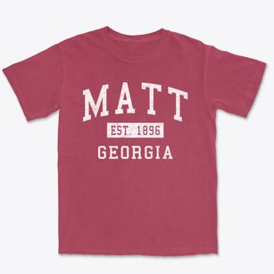 Matt Georgia Classic Established Premium Heavyweight T-shirt