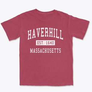 Haverhill Massachusetts Classic Established Premium Heavyweight T-shirt
