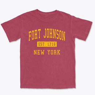 Fort Johnson New York Classic Established Premium Heavyweight T-shirt