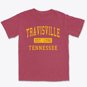 Travisville Tennessee Classic Established Premium Heavyweight T-shirt