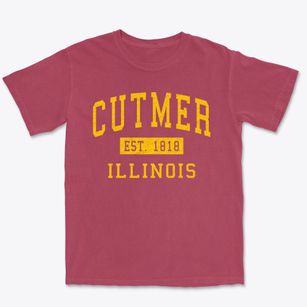 Cutmer Illinois Classic Established Premium Heavyweight T-shirt