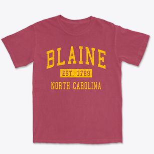 Blaine North Carolina Classic Established Premium Heavyweight T-shirt