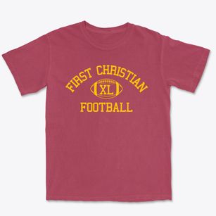 First Christian Classic Football Premium Heavyweight T-shirt