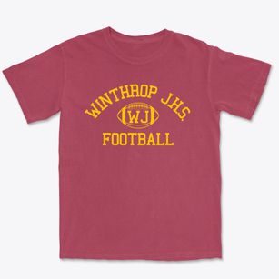 Winthrop J.h.s. Classic Football Premium Heavyweight T-shirt