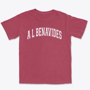 A L Benavides Elementary School Varsity Arch Premium Heavyweight T-shirt