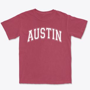 Austin Montessori School Varsity Arch Premium Heavyweight T-shirt