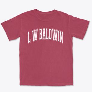 L W Baldwin Elementary School Varsity Arch Premium Heavyweight T-shirt