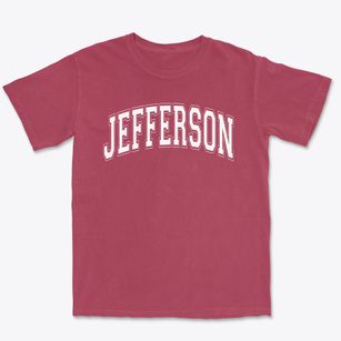 Jefferson Elementary School Varsity Arch Premium Heavyweight T-shirt