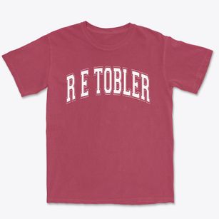 R E Tobler Elementary School Varsity Arch Premium Heavyweight T-shirt