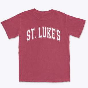 Saint Luke's Lutheran Day School Varsity Arch Premium Heavyweight T-shirt