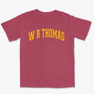 W R Thomas Middle School Varsity Arch Premium Heavyweight T-shirt