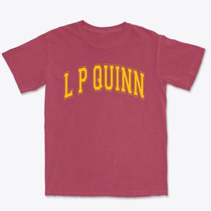 L P Quinn Elementary School Varsity Arch Premium Heavyweight T-shirt